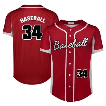 Custom Full-Button Baseball Jersey (Full Color Dye Sublimated)