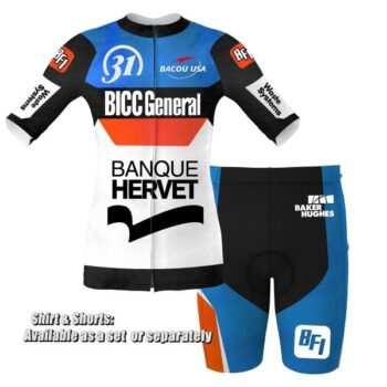 Unisex Full Color Dye Sublimated Custom Cycling Jersey Set