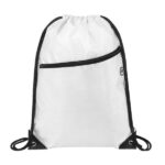 420D Heavy Duty Drawstring Backpack With Front Zipper