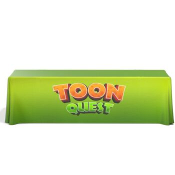 8' Premium Draped Standard Table Cover (Full Color Dye Sublimation)