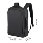 Carry On 3 In 1 Convertible PU Leather Laptop Backpack