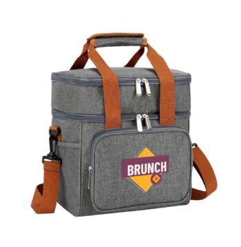 Insulated Lunch Cooler Bag W/ Pockets & Shoulder Strap