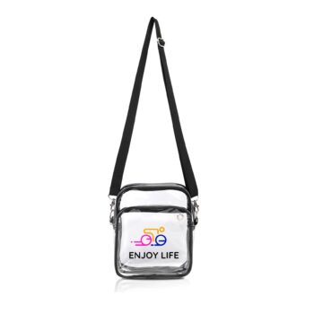 Clear PVC Crossbody Shoulder Bag
