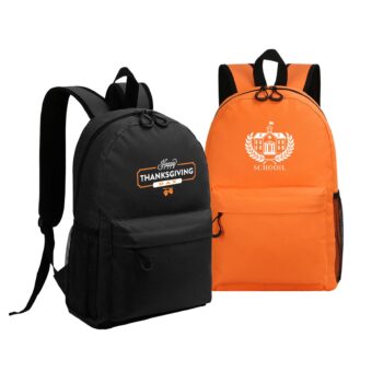 600D Heavy Duty Backpack With Water Bottle Pocket