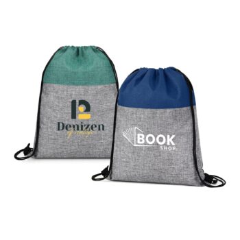 Heathered Jute Drawstring Backpack