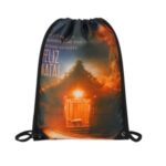 420D Heavy Duty Dye Sublimation Drawstring Backpack