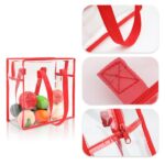 Clear Vinyl Stadium Compliant Zippered Tote Bag