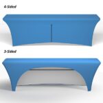 8′ Standard Stretch Table Cover (Full Color Dye Sublimation)