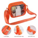 Transparent PVC Crossbody Stadium Bag