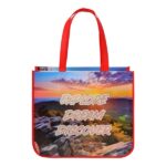 Extra Large Laminated Curved Bottom Tote Bag