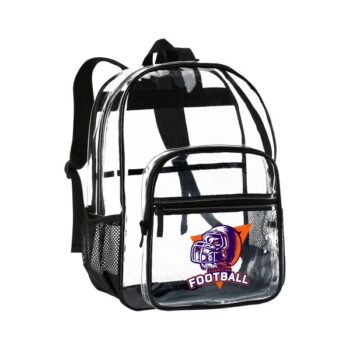 0.4mm 17.3" Large Capacity High School Clear Backpack
