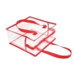 Clear Vinyl Stadium Compliant Zippered Tote Bag