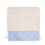 Two-Tone Cotton/ Burlap Drawstring Bag