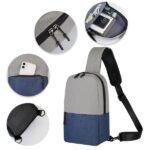 Two-Tone Crossbody Sling Backpack