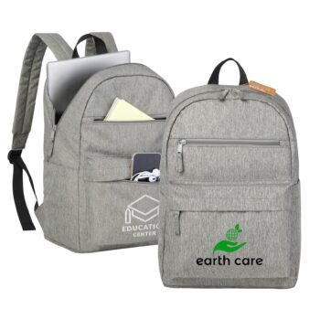 Eco-Friendly Recycled Heathered 15'' Laptop Backpack