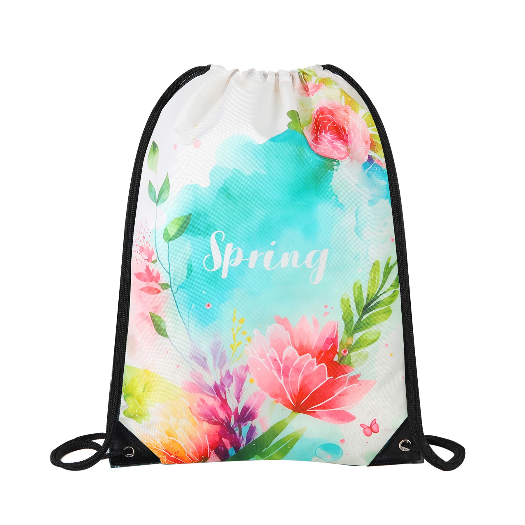 420D Heavy Duty Dye Sublimation Drawstring Backpack 420D Heavy Duty Dye Sublimation Drawstring Backpack