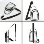 Clear PVC Crossbody Sling Bag Backpack