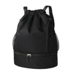 Lightweight Drawstring Backpack With Shoes Compartment