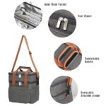 Insulated Lunch Cooler Bag W/ Pockets & Shoulder Strap