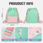 Functional Leather Drawstring Backpack