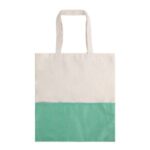 Two-Tone Cotton/ Burlap Tote with Pocket