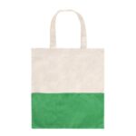 Two-Tone Cotton/ Burlap Tote with Pocket