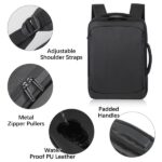 Carry On 3 In 1 Convertible PU Leather Laptop Backpack