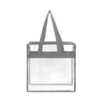 Stadium Approved Clear Zipper Tote Bag