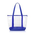 Clear Zippered Tote Bag With Pocket