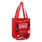 Small Laminated Curved Bottom Non-Woven Gift Bag