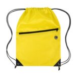 Drawstring Backpack with Front Zipper Pocket