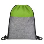 Heathered Jute Drawstring Backpack
