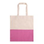 Two-Tone Cotton/ Burlap Tote with Pocket