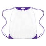 Large Clear Stadium Drawstring Backpack