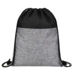 Heathered Jute Drawstring Backpack