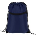 Sports Drawstring Backpack With Zipper Pocket