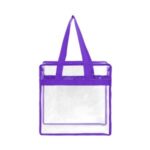 Stadium Approved Clear Zipper Tote Bag