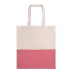 Two-Tone Cotton/ Burlap Tote with Pocket