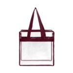 Stadium Approved Clear Zipper Tote Bag