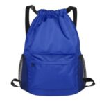 Waterproof Drawstring Backpack With Mesh Pockets