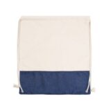 Two-Tone Cotton/ Burlap Drawstring Bag