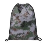 Waterproof 210D Camo Drawstring Bag
