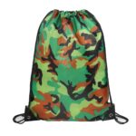 Waterproof 210D Camo Drawstring Bag