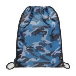 Waterproof 210D Camo Drawstring Bag