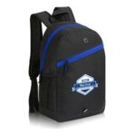 Color Zippered Stripe Daily Backpack