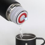 17 Oz Vacuum Insulated Flask Stainless Steel Bottle With Cup