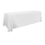 8′ Economy Draped Standard Table Cover (Full Color Dye Sublimation)