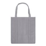 Item# PR 3102 – Make shopping smarter and more sustainable with our Non-Woven Grocery Tote Bag with Bottom Insert. Designed for strength and stability, this tote features a reinforced bottom insert that adds structure and support, perfect for groceries, beach, travel, vacations, tradeshows, events, and more. Crafted from eco-friendly, lightweight 80GSM Non-woven, it’s reusable, recyclable, and a great alternative to single-use plastic bags. The spacious interior has with reinforced handle. Customize it with a logo, quote, or any custom design for promotion or branding. Get a free quote now!
