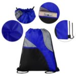 Tri-Color Drawstring Backpack