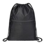 Waterproof Drawstring Gym Bag With Front Pocket